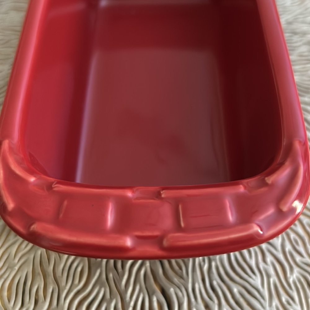 Longaberger woven traditions small loaf pan red - Picture 3 of 3